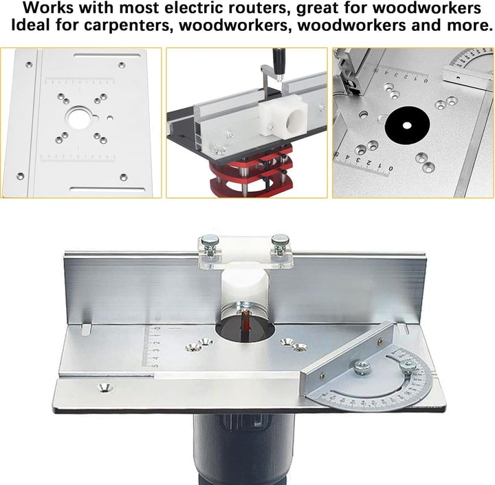 Frästisch für Oberfräse Einlegeplatte Set, OberfräSentisch und Tischfräsmaschine, Router Table, Plan