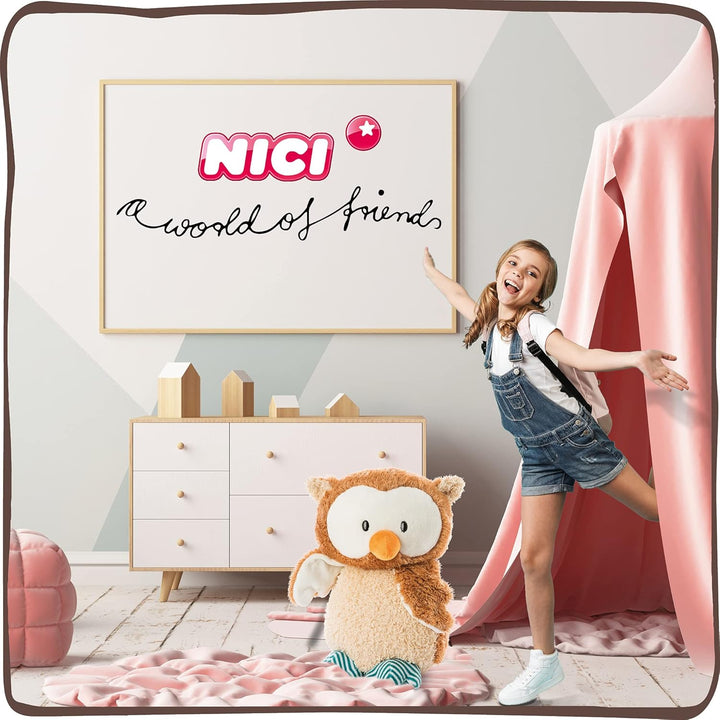 NICI 47095 Kuscheltier Baby Owlino 70 cm Plüschtier für Mädchen, Jungen & Babys – Stofftier Eule zum