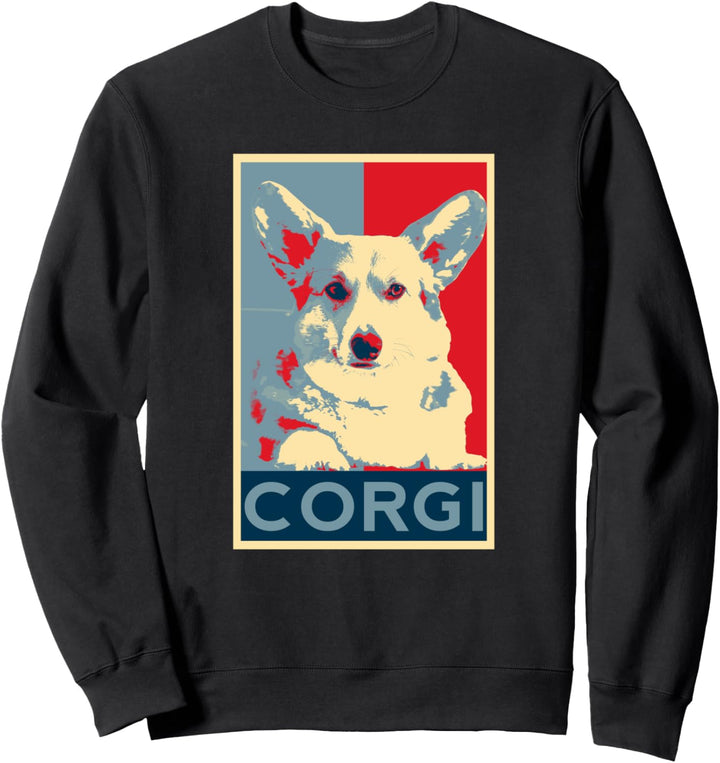 Corgi Art Poster Corgi Dog Art für Queen of England Corgis Sweatshirt