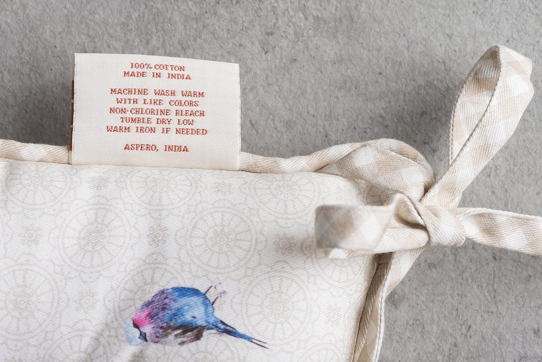 Maison d' Hermine Birdies on Wire Satz von 2 Sitzkissen 40 cm x 40 cm | Ostern, Birdies On Wire
