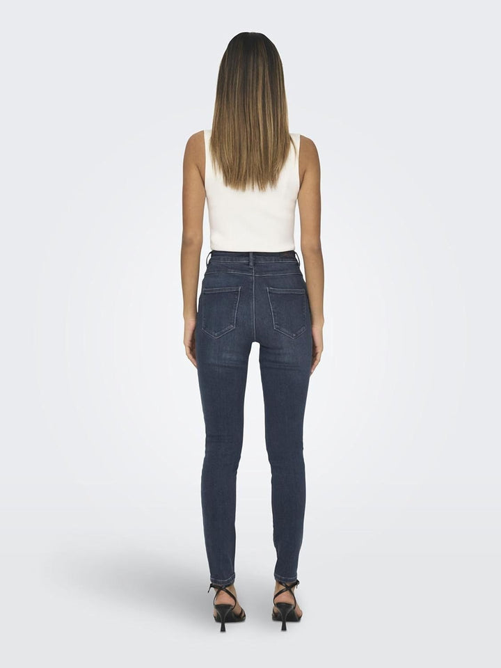 ONLY Female Skinny Jeans ONLMILA Hohe Taille Skinny Fit Jeans 25W / 30L Blue Black Denim, 25W / 30L