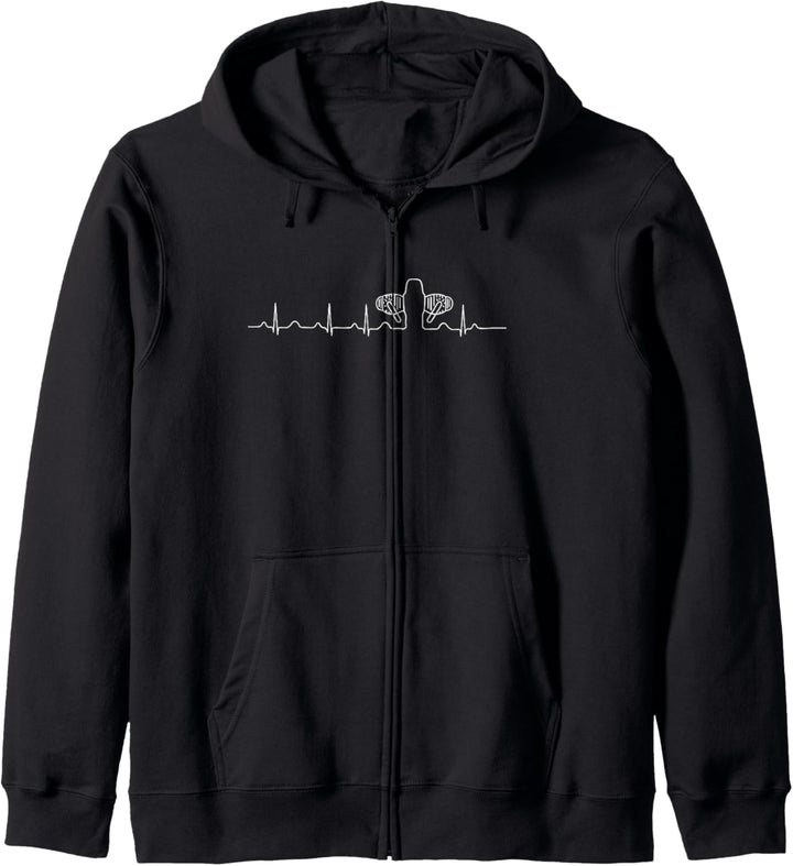 Boxermotor Motorrad Heartbeat Kapuzenjacke