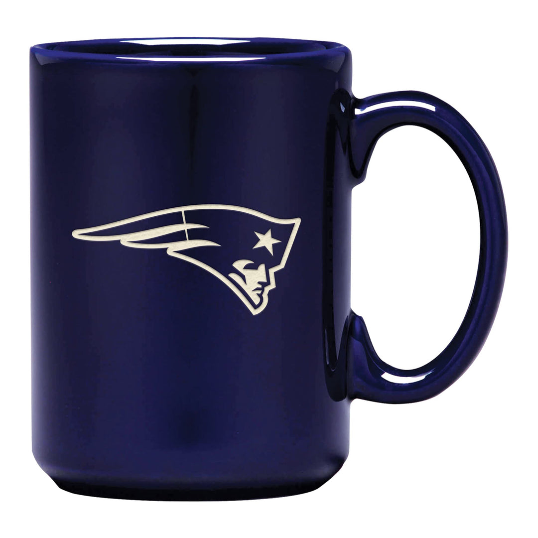 New England Patriots NFL Tasse Becher Mug ** Lasergravur ** besonders hochwertig 450 ml