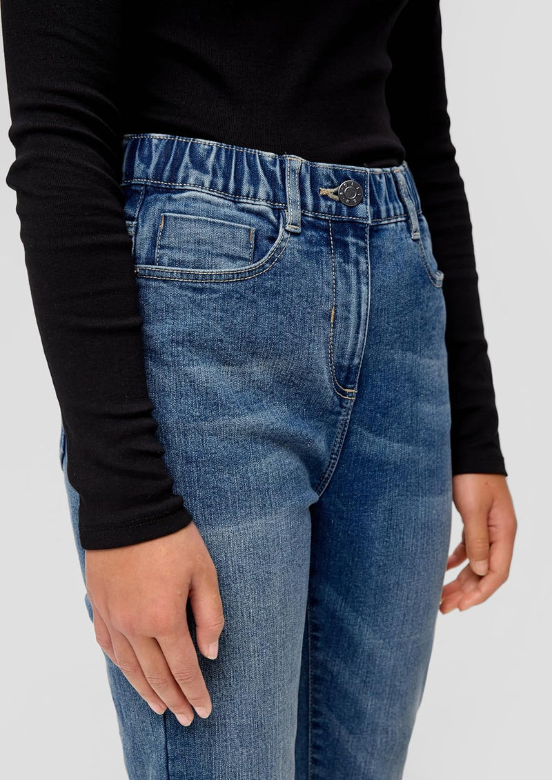 s.Oliver Mädchen Relaxed: Jeans mit Elastikbund 134 Slim 56z6, 134 Slim 56z6