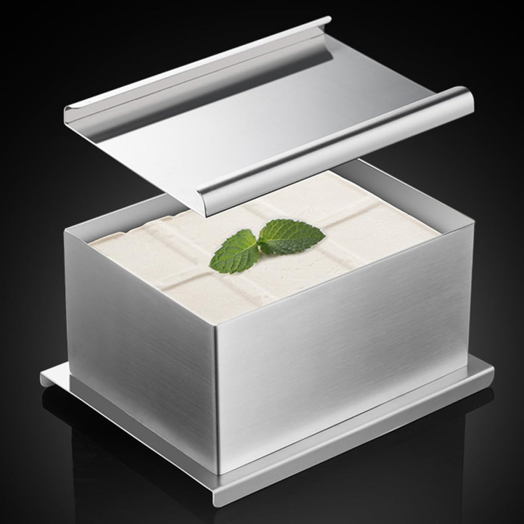 DOITOOL Tofuform aus Edelstahl 304 für Küche Praktische Tofupresse mit Einfachem Design zum Selberma