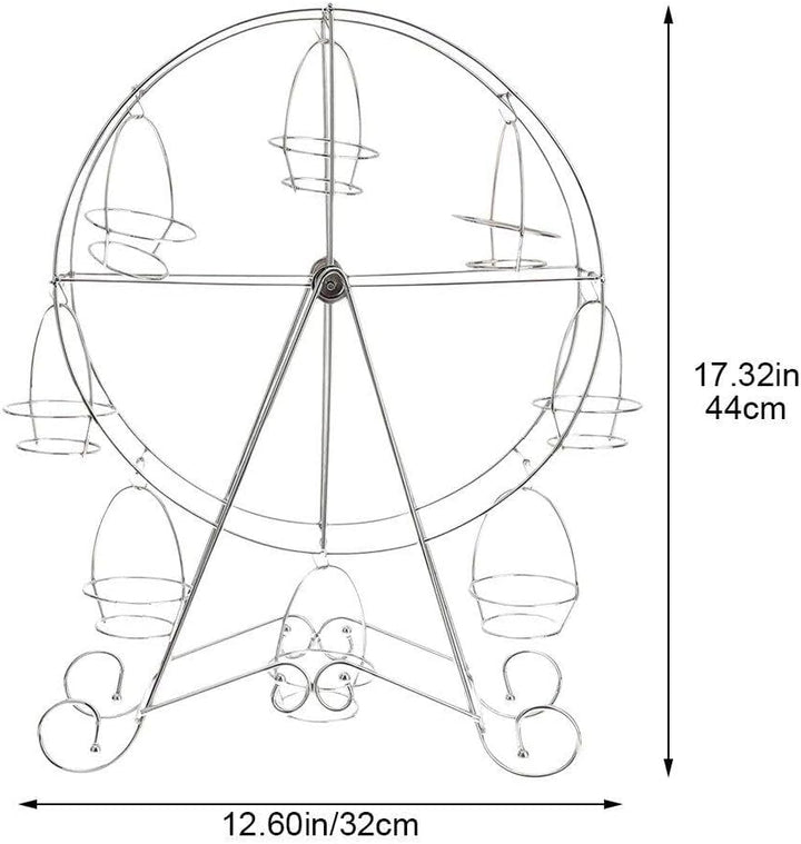 Riesenrad-Cupcake-Halter, Metall-Dessert-präsentationsständer, Leicht Zu Reinigendes, Drehbares Disp