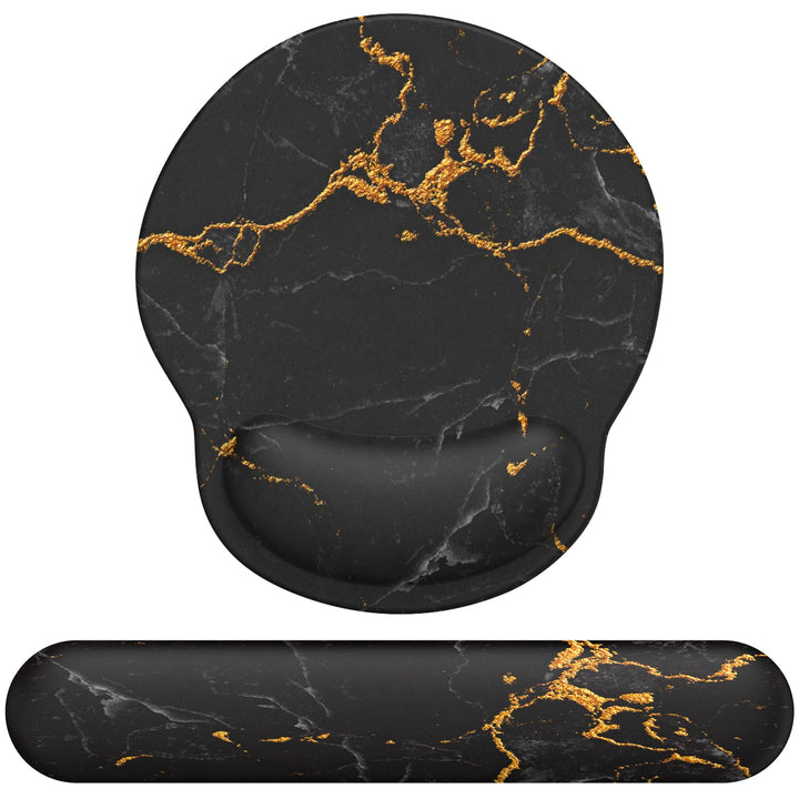 Mauspad mit Gelkissen,Mousepad mit Handauflage Ergonomisches, Bequemes Computer-Handballenauflage Ma