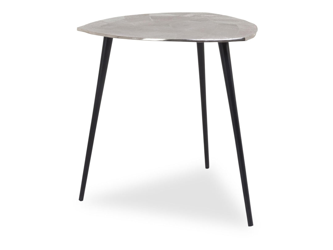 M2 Kollektion Singh 2 Couchtisch/Beistelltisch/Tischset, Metall, silber, Durchmesser, Höhe 50cm