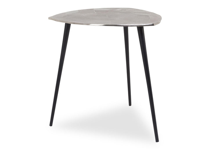 M2 Kollektion Singh 2 Couchtisch/Beistelltisch/Tischset, Metall, silber, Durchmesser, Höhe 50cm