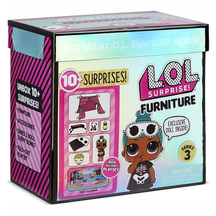 L.O.L. Surprise! Sammelpuppen für Mädchen - Mit 10 Überraschungen & Accessoires - Sleepy Bones - Möb