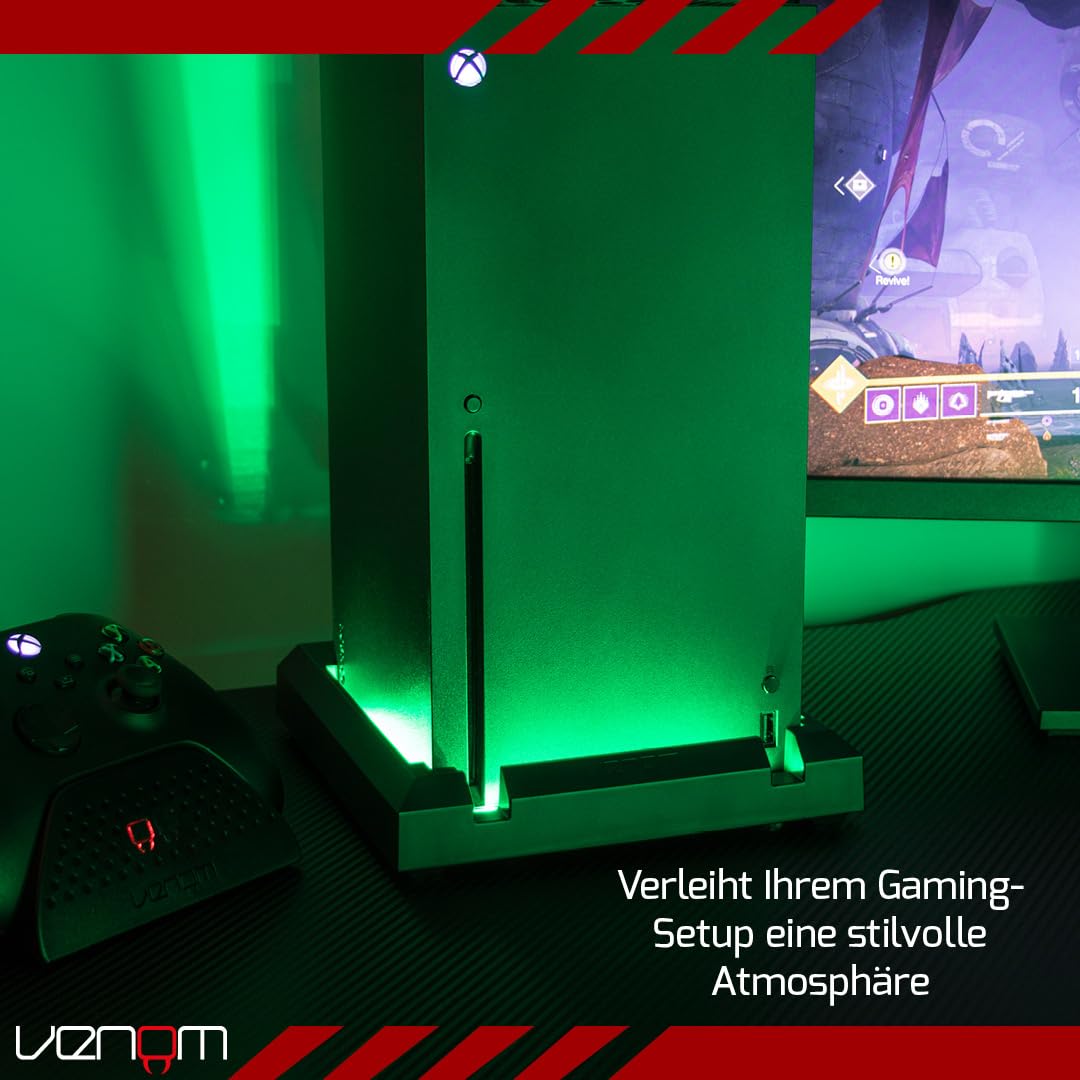 Venom Mehrfarbiger Konsolenständer mit LED-Licht (Xbox Series X) (Xbox Series