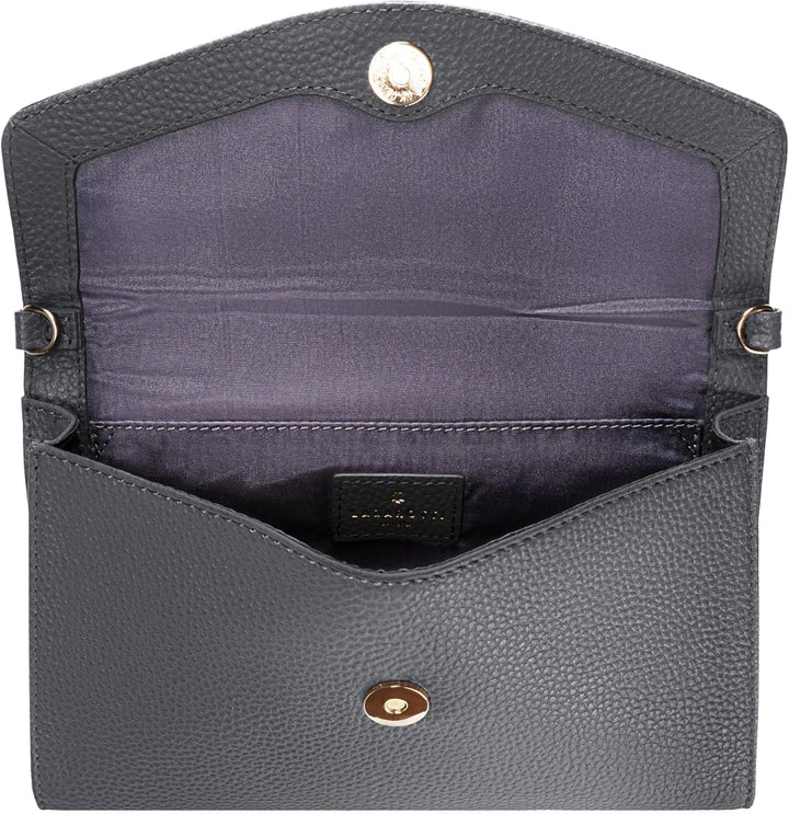 Lazarotti Bologna Leder Handtasche Damen | abnehm- & längenverstellbarer Schulterriemen | mittelgros