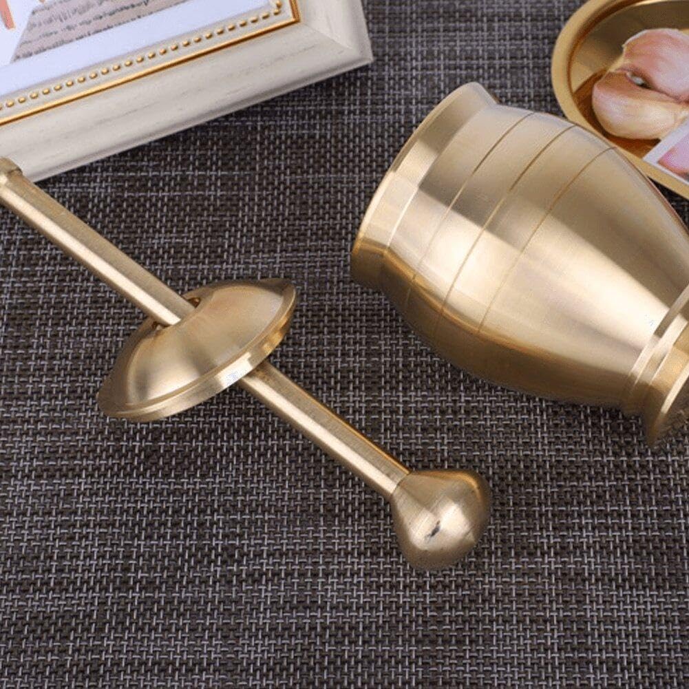 Mörser- und Stössel-Set aus Edelstahl Gewürzmühle mit Deckel multifunktionale Kräuterschale zum Zerk