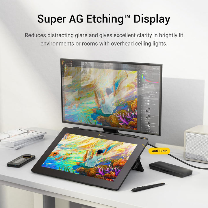 Xencelabs Pen Display 16 Bundle 4K OLED Professionelle Grafiktablett mit Display 16 Zoll Grafik-Disp