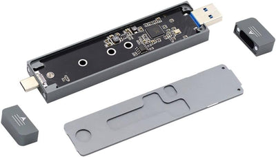 chenyang CY M.2 auf USB Adapter,NVME M-Key M.2 NGFF SATA SSD auf USB 3.0 Typ A & Typ C Combo PCBA Ge