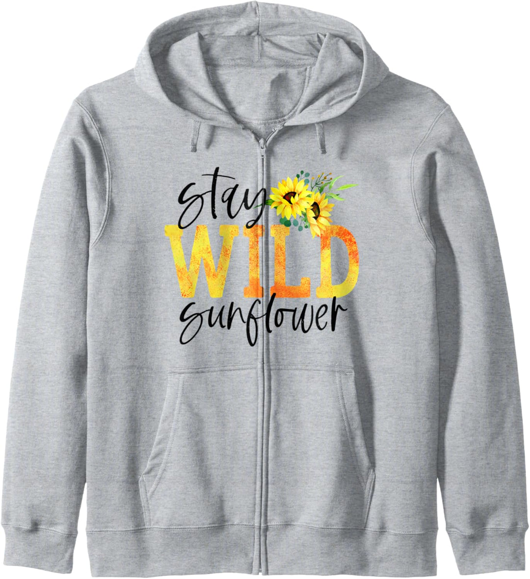 Bleib wilde Sonnenblume Kapuzenjacke