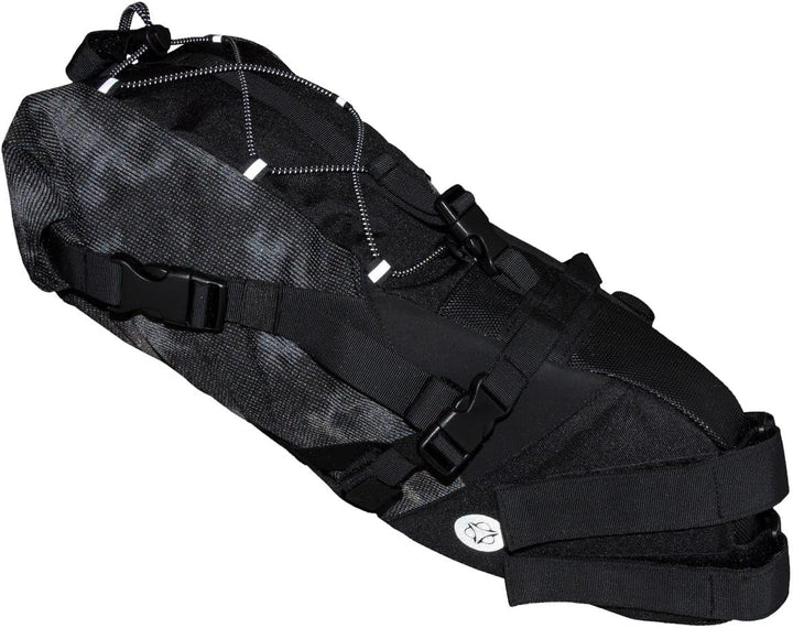 AGU Seat-Pack Satteltasche Fahrrad, 10L Fahrradtasche Sattel für Bikepacking, Wasserabweisend, Refle