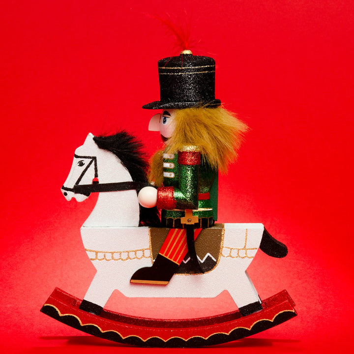 Sikora Serie E grosse XL Nussknacker Reiterlein Weihnachts Deko Figur aus Holz, Farbe/Modell:E02 grü