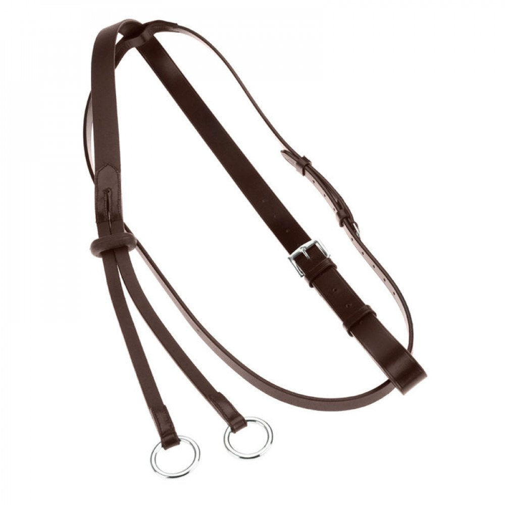 Horze Leder Martingal Dark Brown(DBR) Cob, Dark Brown(DBR) Cob