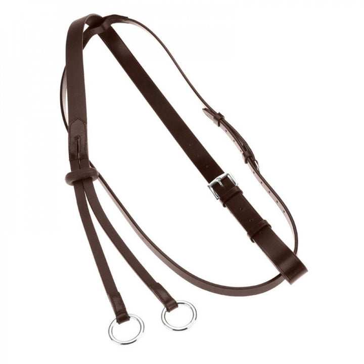 Horze Leder Martingal Dark Brown(DBR) Cob, Dark Brown(DBR) Cob