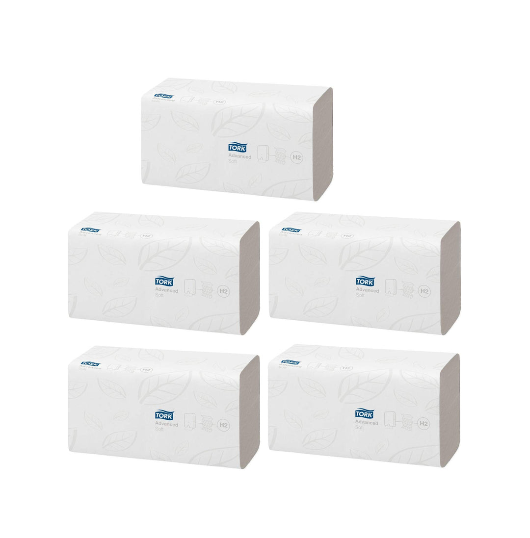 Tork 120288 Xpress Multifold Papierhandtücher H2 Advanced weiss - Falthandtücher 2-lagig & saugstark