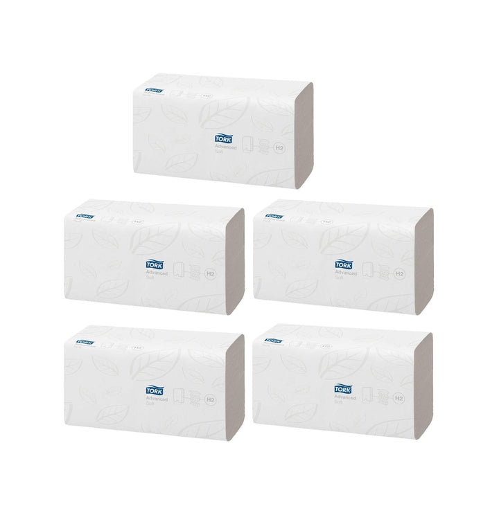 Tork 120288 Xpress Multifold Papierhandtücher H2 Advanced weiss - Falthandtücher 2-lagig & saugstark
