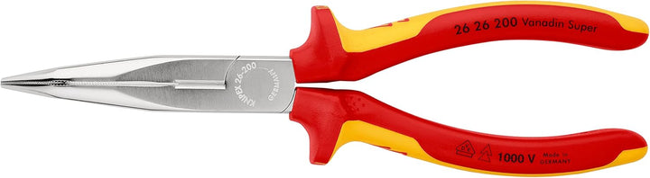 KNIPEX ErgoStrip Universal-Abmantelungswerkzeug (135 mm) 16 95 01 SB &amp; Flachrundzange mit Schneide (