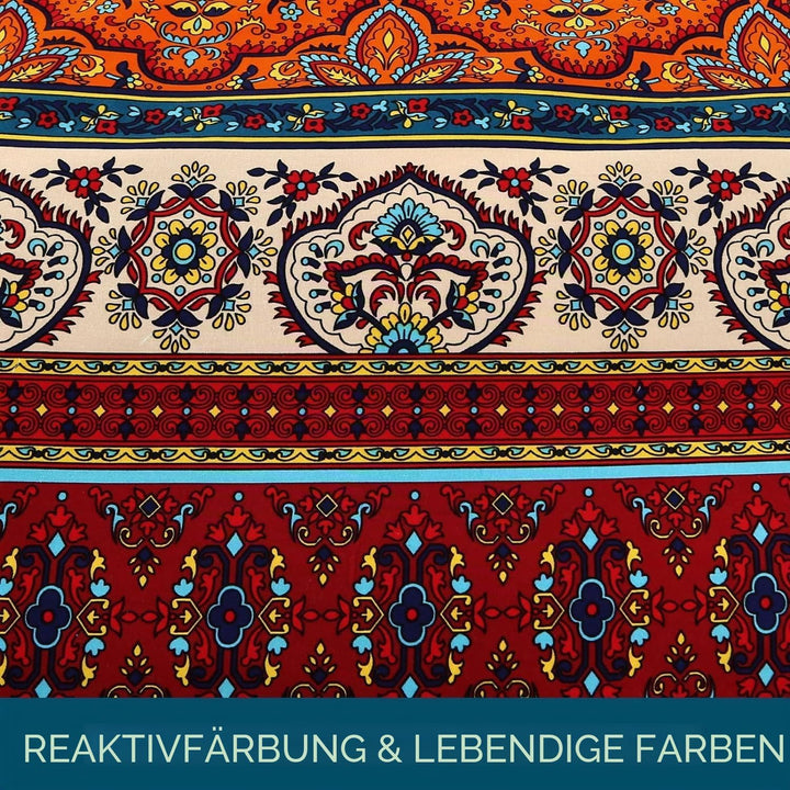 Qucover Bettwäsche 155x220cm 100% Baumwolle Bettbezug mit Reissverschluss 155 x 220 cm 2 TLG. mit Ki