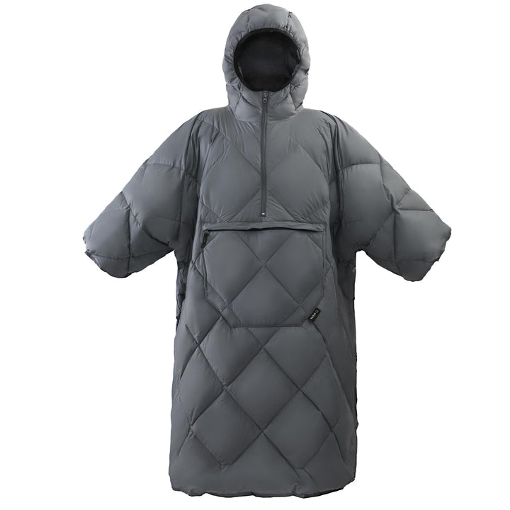 ATEPA Camping Poncho Decke & Tragbarer Schlafsack – Ultraleichte Warme Outdoor Decke Aus Recycelten
