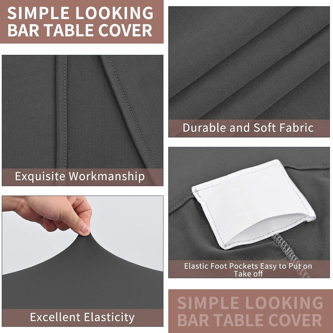 6 Stück stehtisch hussen stehtische 60 x 110 cm Spandex Stretch Tischdecke, Reinforcement in The Foo