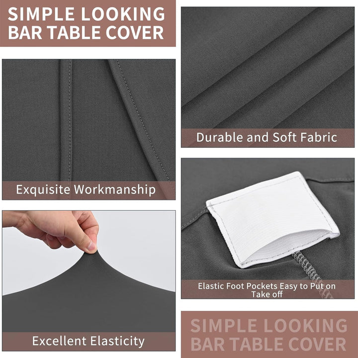 6 Stück stehtisch hussen stehtische 60 x 110 cm Spandex Stretch Tischdecke, Reinforcement in The Foo