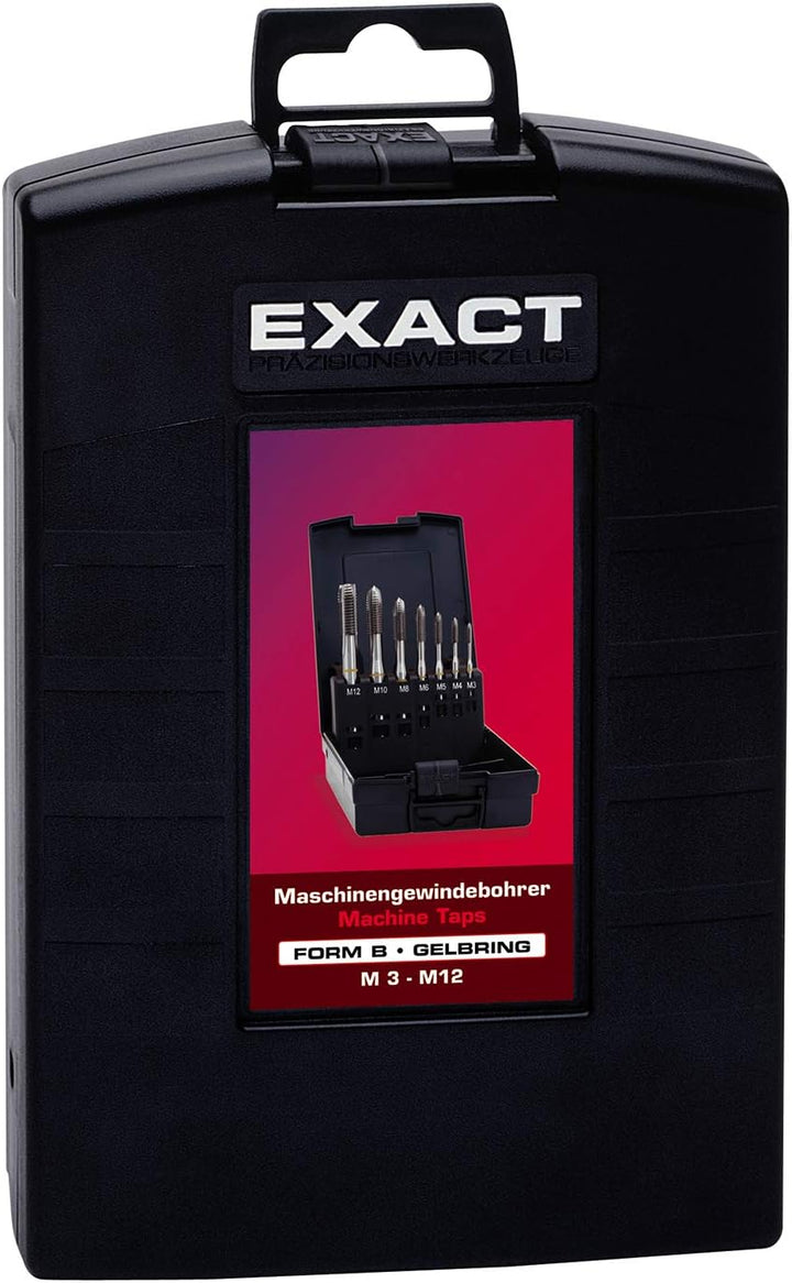 EXACT Maschinengewindebohrer Satz M3-M12, HSS-E, DIN371/376, 35° RSP