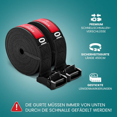 BeMaxx Turnringe Holz Gym Rings + Türanker & Trainings-eBook – Olympische Gymnastik Holzturnringe &