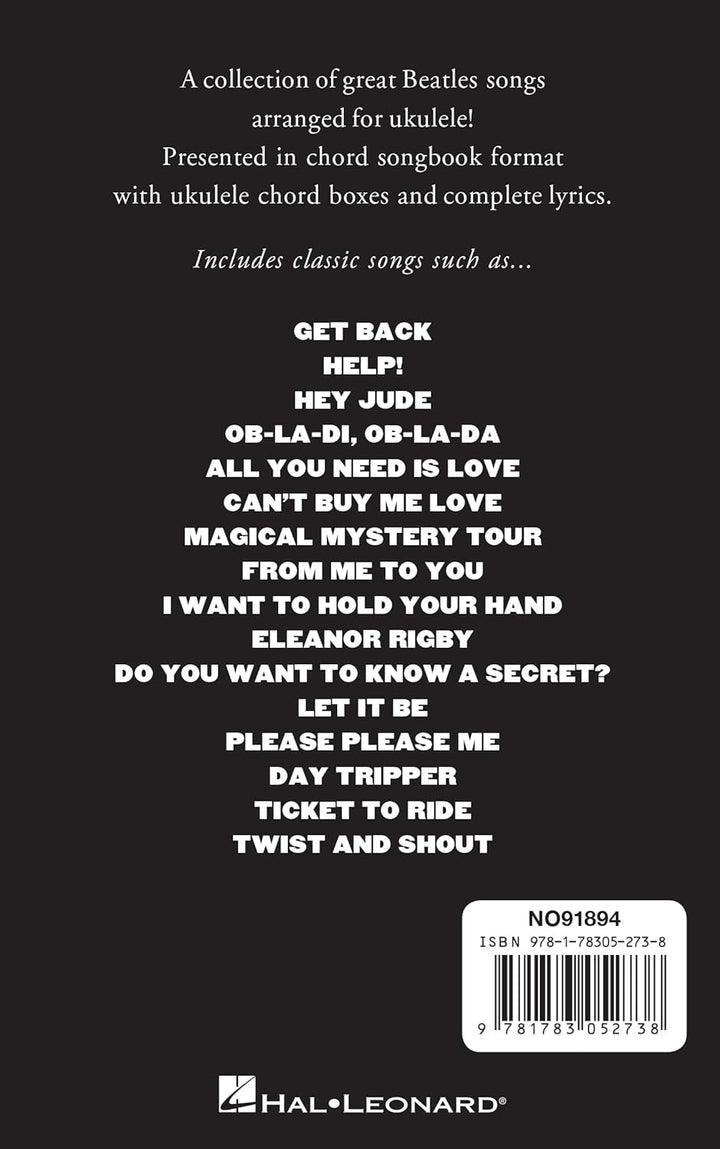 Little Black Book of Beatles Songs for Ukulele: Songbook für Ukulele, Taschenbuch
