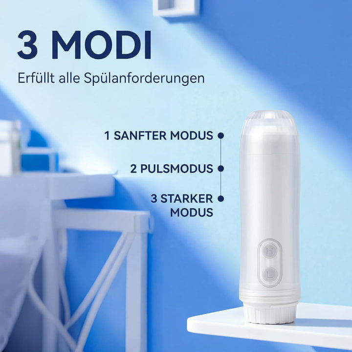 OHAANYY Elektrisches Bidet Tragbar, Reise Po-Dusche mit AAA-Batterien | Mobile Intimdusche mit 3 Mod