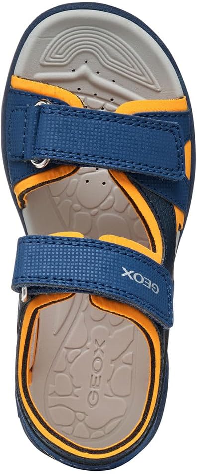 Geox Jungen J Vaniett Boy C Sandal 24 EU Navy Orange, 24 EU Navy Orange