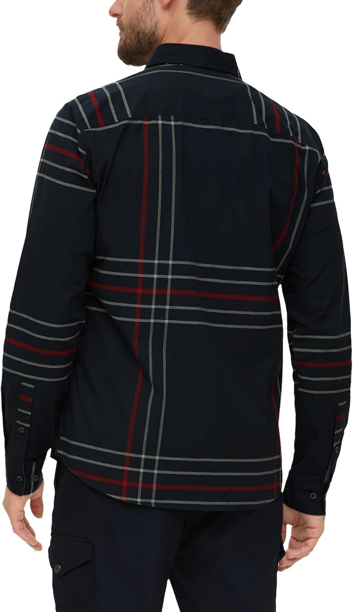 s.Oliver Herren Hemd Langarm, Slim Fit S Blau, S Blau
