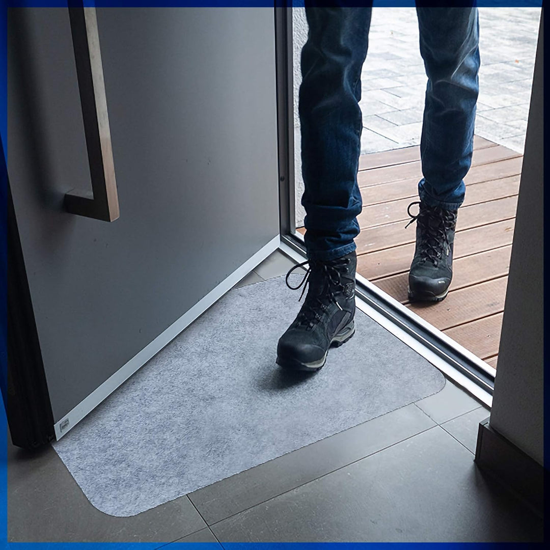 HomeProtect® | Schmutzfangmatte - SUPERDÜNN 2 mm, Selbstklebende Fussmatte, Schuhmatte, Fussabstreif