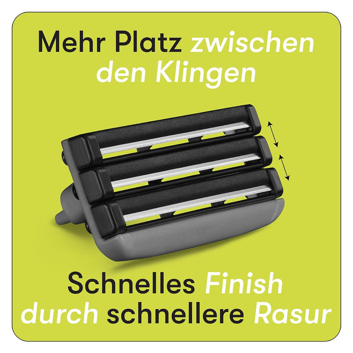 Boldking Rasierklingen 8 Stück Sensitiv - Rasierklinge Multipack für sensible Haut - Rasierklingen H