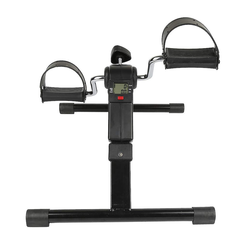 Supfine Mini Heimtrainer, Faltbarer Arm- und Beintrainer mit LCD-Display, 50x37x23.5cm, Verstellbare
