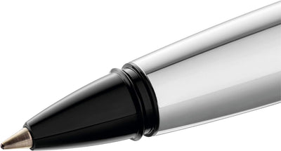 Pelikan Tintenroller Pura R40, Silver, hochwertiger Drehkugelschreiber im Geschenk-Etui, 952085, 1 S