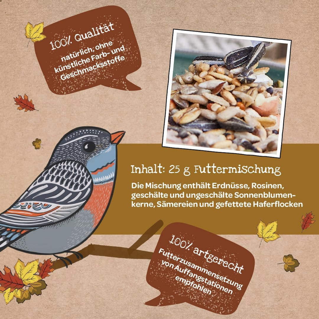 Die Stadtgärtner – Geschenkset Tierfutter I Mit Freiluftbuffet + kleine Mahlzeit für Vögel, Igel & E