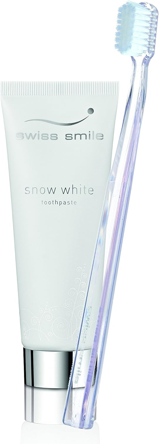 Swiss Smile Snow White Toothpaste + Toothbrush, 75 ml