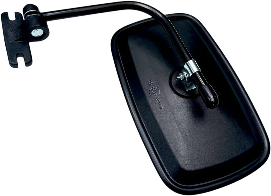 MelTruck® 2x Aussenspiegel Seitenspiegel 232x145 mm ø10 mm E20 und Spiegelhalter für Bagger Traktor