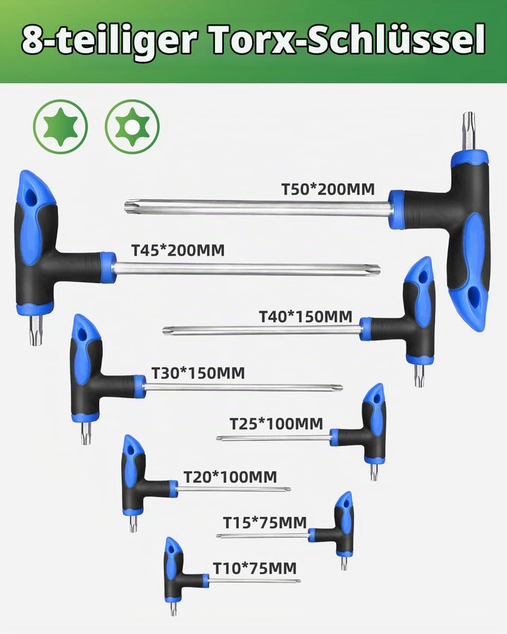 Rhinos 16 pcs Hex and Tork screw driver set with Handle