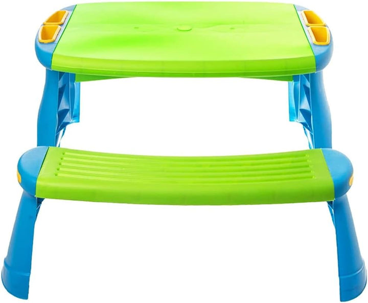 Kinder Picknickbank mit Tisch Polypropylen PP 89,5x84,5x48 cm Set für 4 Kinder ab 18 Monaten für Gar