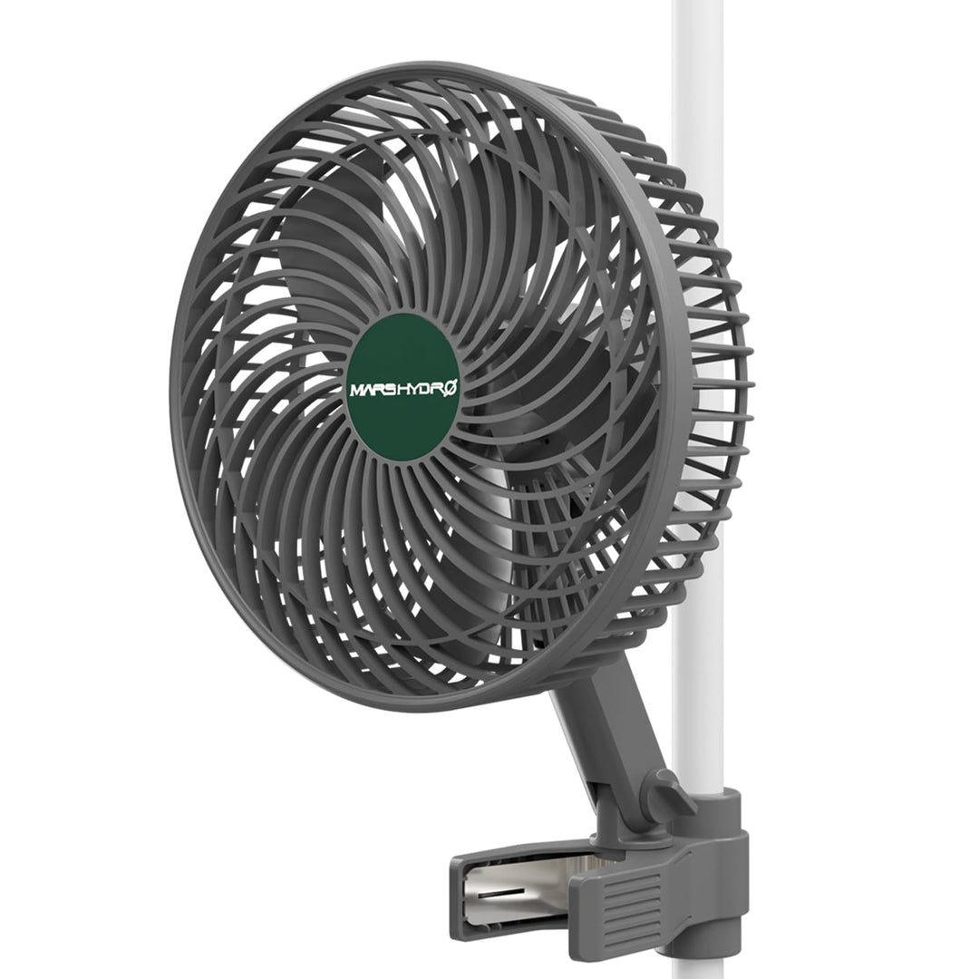 MARS HYDRO Clip Ventilator Grow Oszillierend Leise Klein for Growzelt，3 Geschwindigkeitsstufen, Grow