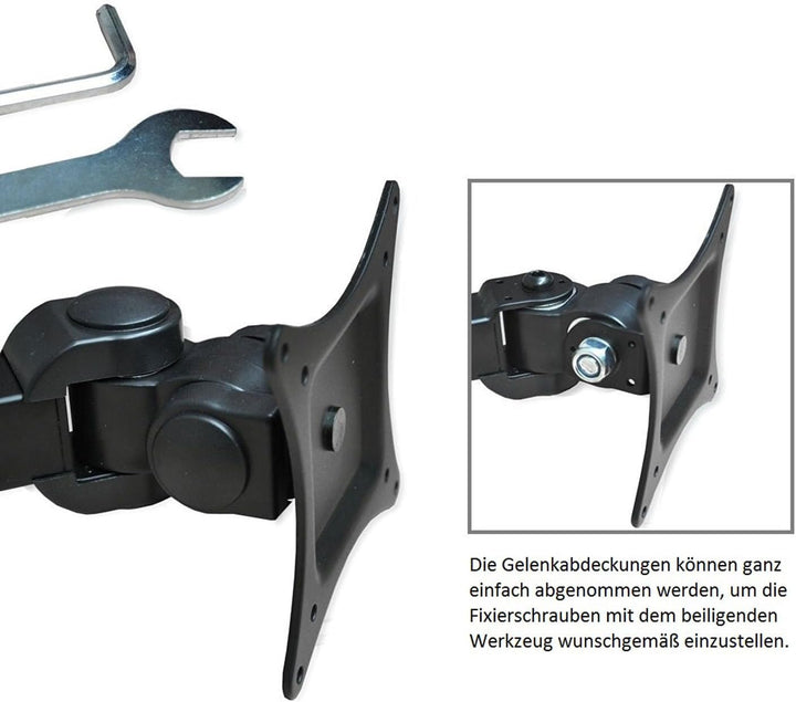 NEG Profi Universal Monitor-Tischhalterung Visoflex VF352B (schwarz) schwenkbar, neigbar, höhenverst