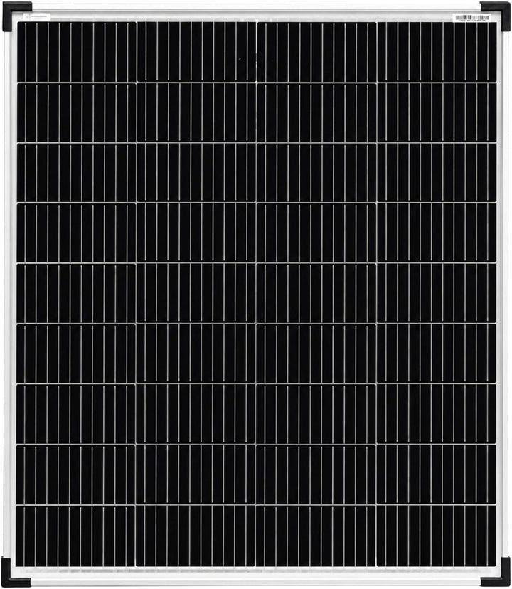 solartronics Solarmodul 130W Monokristallin Bifazial Schwarz Silber | Glas-Glas 890 x 770 x 35 mm 7,