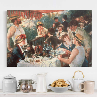 Bilderwelten Leinwandbild - Auguste Renoir - Das Frühstück der Ruderer Querformat 80 x 120 cm 80cm x